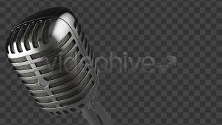 Old Fashioned Microphone 05 - motion graphics video