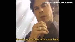 Ian Somerhalder Faz Live No Set De Tvd, E Pede Ajuda Para Louisiana Legendado