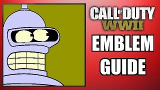 COD: WW2 - BENDER! - Emblem Guide (Futurama!)