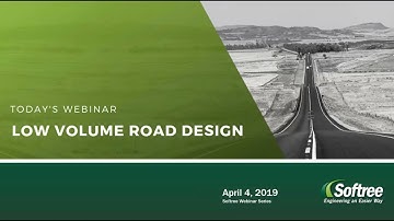 Low Volume Road Design Webinar