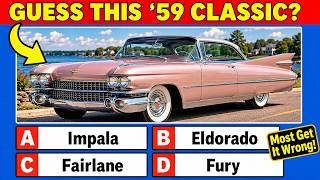 Guess These 1959 Classic Cars! Can You Get All 20 Right? - YouTube