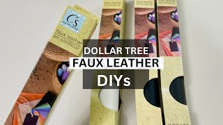 DOLLAR TREE DIYs || High End FAUX  LEATHER Home Decor Hacks You’ve Got To See To Believe…