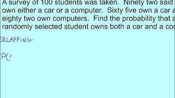Algebra 2: Section 10.4- Find Probabilities of Disjoint and Overlapping Events