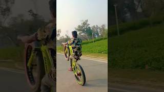 fat bike cycle rider cycle stunt ek chakka ke liye bhai kabhi to chhote creator ko bhi support kar 😭