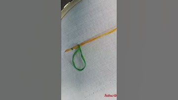 Couching Stitch - Embroidery Stitch #basicstitch #embroidery  #couching #shorts #shortsvideo #art
