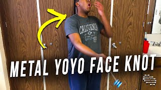 Metal Yoyo Got an Axel Knot and Hit a Young Man in the Face