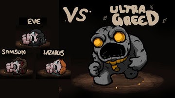 Trio of Emotional Council Vs Ultra Greed (The Binding of Isaac Repentance)