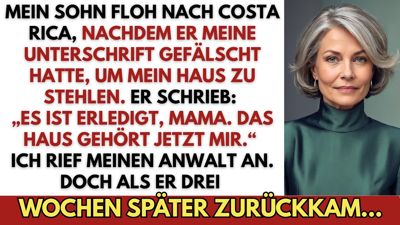 Ich stand am Fenster und trank meinen Tee aus der Tasse, die meine Schwiegertochter in den untersten Schrank verbannt hatte, als mein Handy summte. „Es ist geschafft, Mom“, schrieb mein Sohn. „Das...