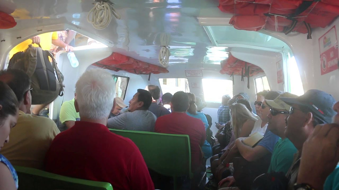 Water Taxi from Caye Caulker to Belize City YouTube