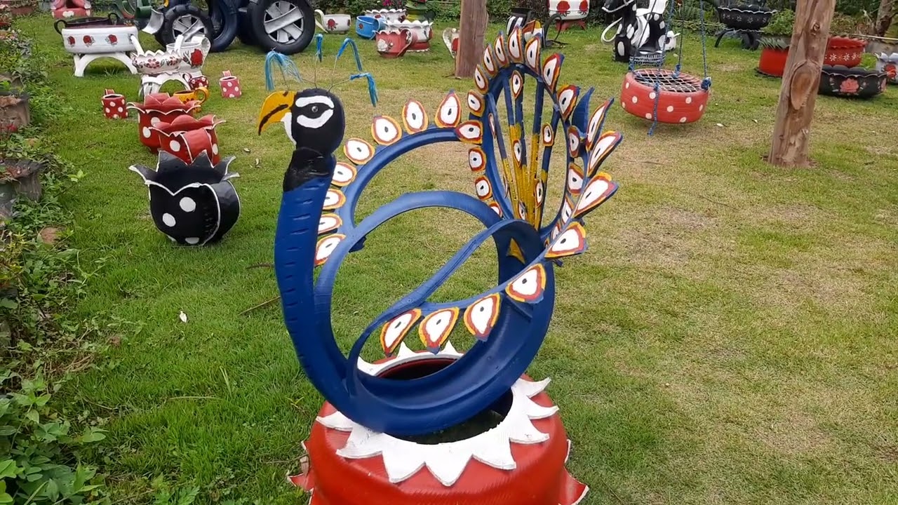 Recriando com pneus. 