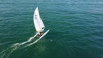 Winter Dart 18 Sailing from Windsport