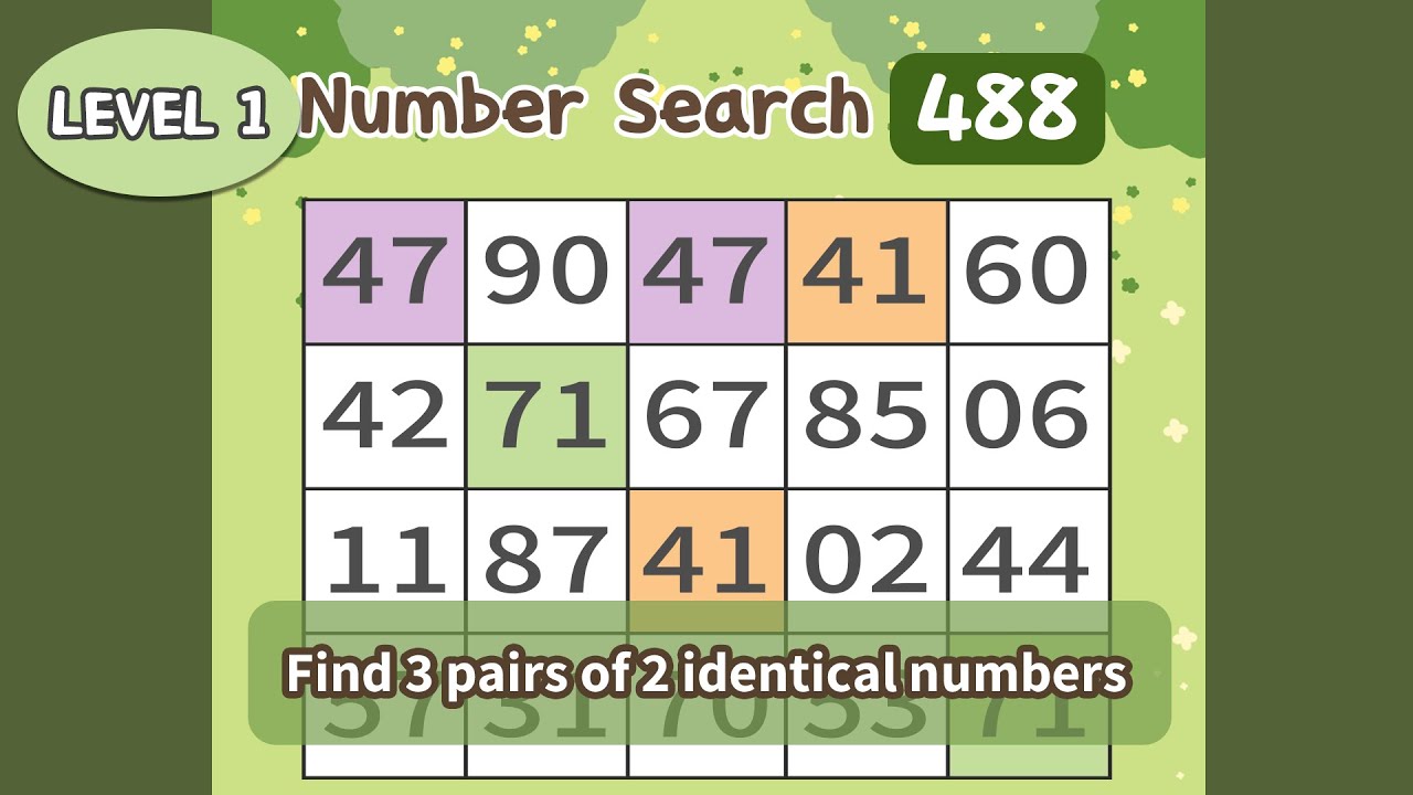 Match the Cards, Sharpen Your Mind. Easy Brain Game for 60+  1-488