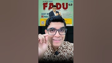 CA Inter Audit FADU Chart Book 4.0 | The Game Changer | Best Book for Audit Multiple Revision