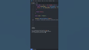Create a function that converts a text to binary | JS Exercise 15