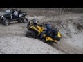 Покатушки отца на квадрике Can-am outlander