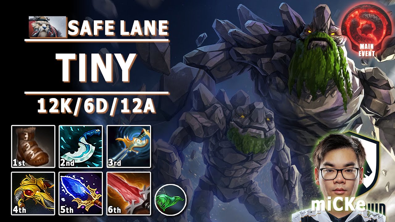 Tiny Safe Lane Carry | miCKe Pos 1 Tiny | 7.32c | Liquid vs Secret | TI 2022 Lower Bracket Final