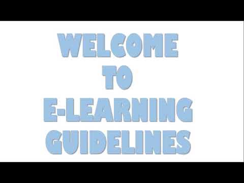 PTS E-LEARNING GUIDELINES.