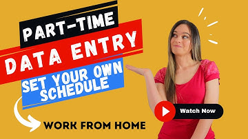 Part Time SET YOUR OWN SCHEDULE Data Entry Work From Home Job | Non-Phone | No Degree | USA Only