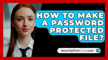 How To Make A Password Protected File? - SecurityFirstCorp.com