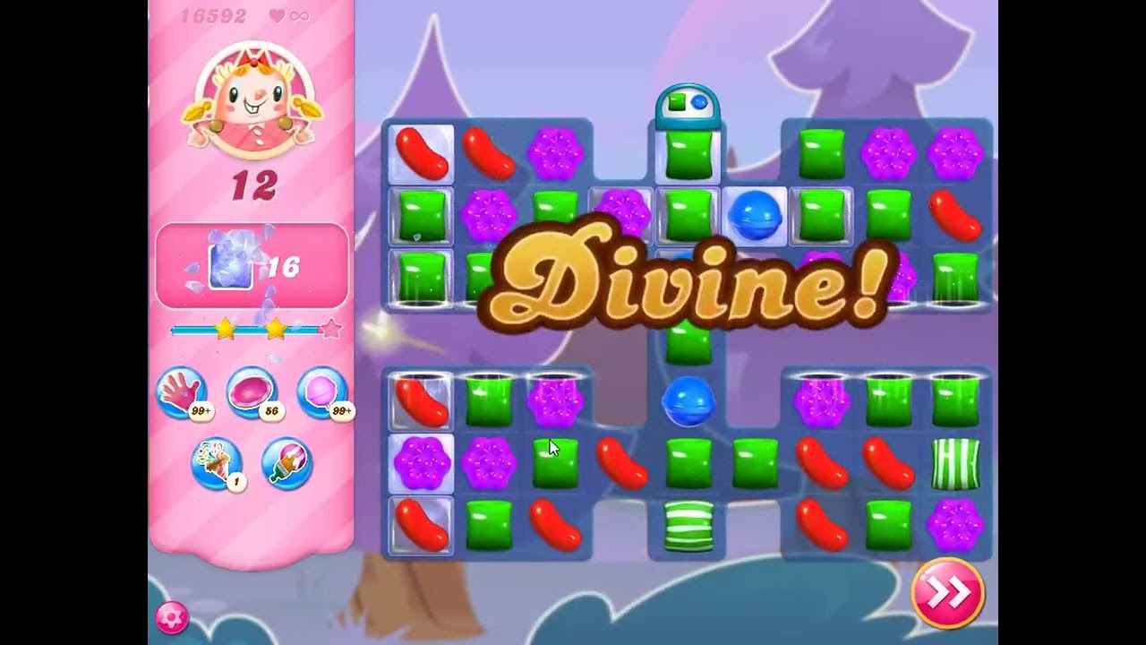 Candy Crush Saga Level 16592 - NO BOOSTERS | SKILLGAMING ✔️