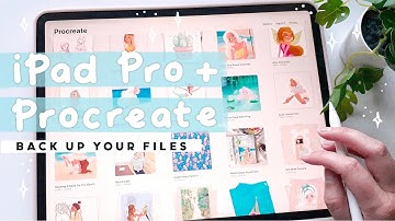 How to Back up Procreate Files to the iCloud | iPad Organisation for Artists