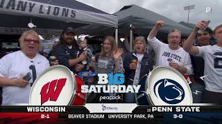 Big Ten Football on Peacock/NBCSN intro | Wisconsin @ 13 Penn State | 9/26/2026