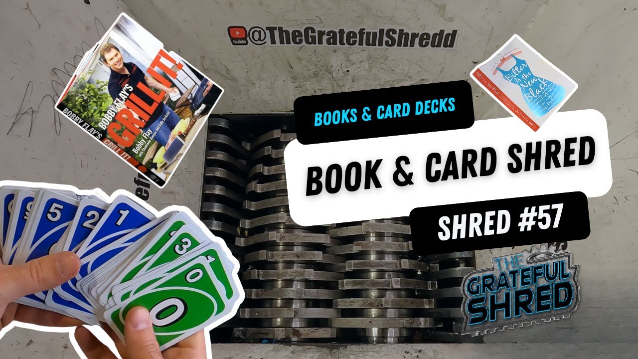 Books, UNO & Flashcards SHREDDED | Reading Material Destruction
