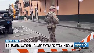 Louisiana National Guard mission in New Orleans extended six months