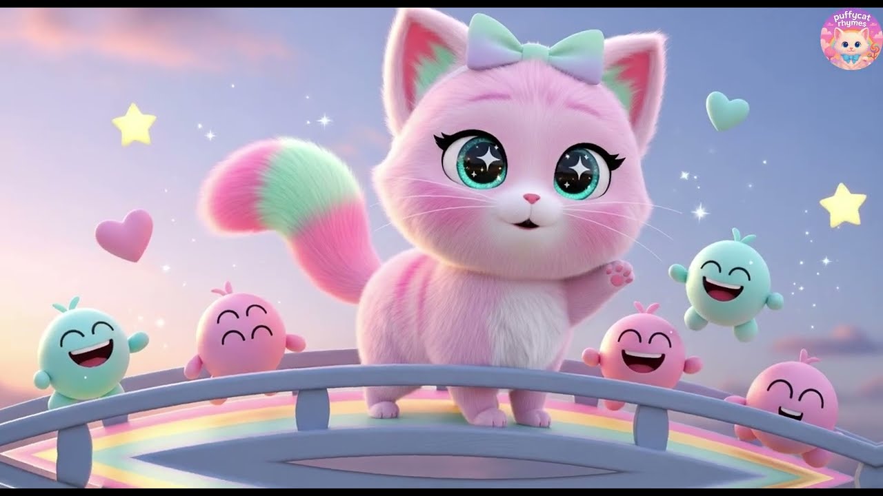 Who Hid My Giggle? 😂 Puffy Cat Funny Kids Rhyme | Cute Nursery Songs for Toddlers