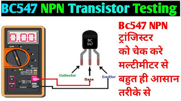Testing the BC547 NPN Transistor: Step-by-Step Guide with a Digital Multimeter