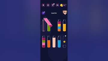 water sort puzzle - Get color level 54