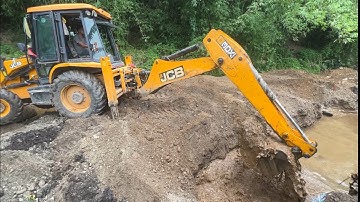 Jcb Backhoe Loader 3Dx Making A Drain 2025 @droneplanet2040