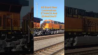 WB BNSF S Train Feat All Brand New Locomotives At San Bernardino CA! #shorts #bigbossrailfanner