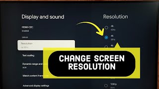 IMPEX Smart Google TV : How to Change Screen Resolution 8K, 4K, FULL HD, HD screenshot 5
