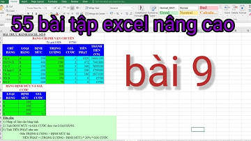 30 bài tập excel nâng cao có lời giải bài 9