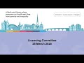 Licensing Committee - 25 March 2025