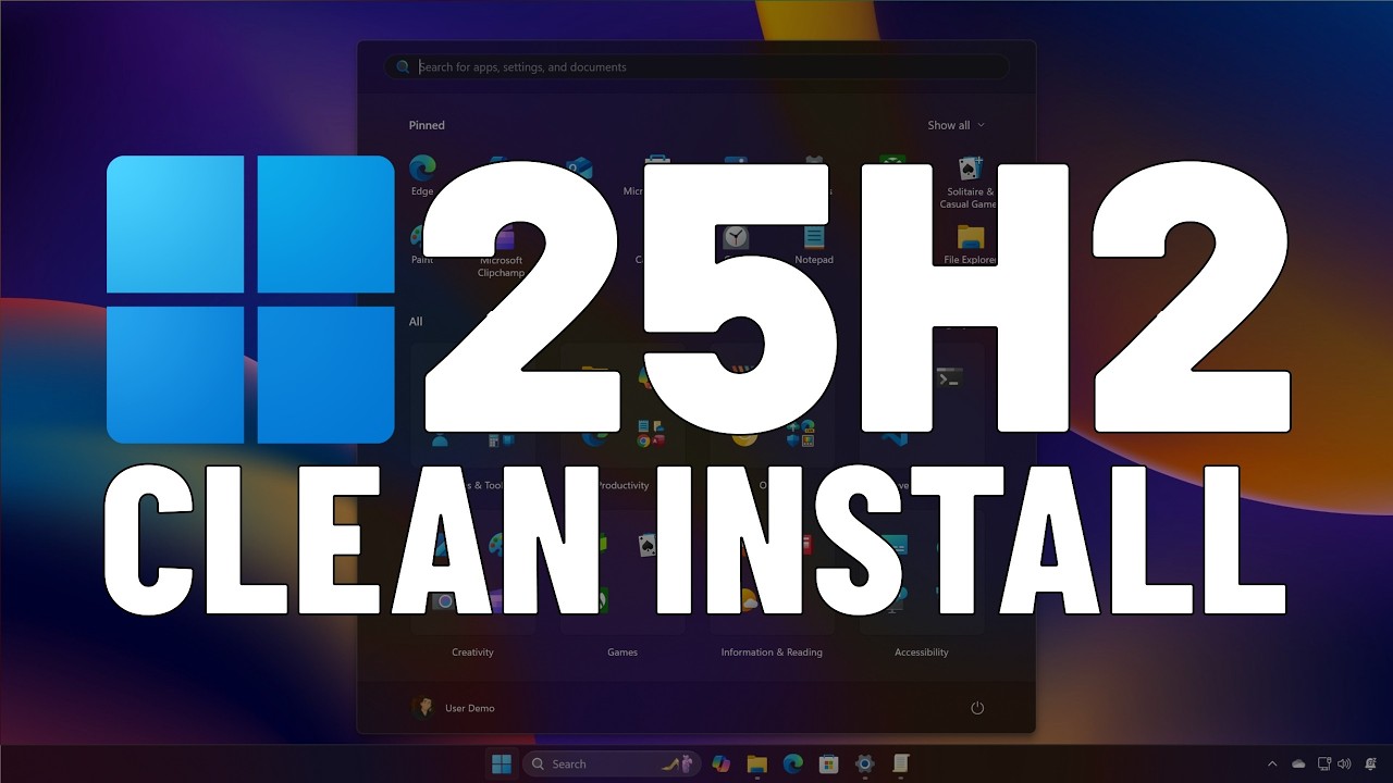 Windows 11 25H2: Clean Install – Your COMPLETE Guide, Step By Step!
