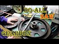 Do-All Band Saw Gearbox Teardown!  SCRAPYARD SAW part 4