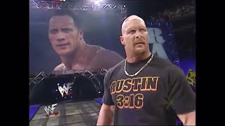 Stone Cold Steve Austin Saves The Rock Entrance Pop WWE Raw 2-26-2001