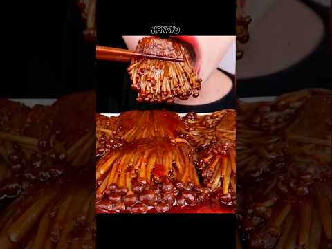 ASMR 아삭 팽이버섯 먹방 🍄 #shorts #mukbang #eating # #satisfying #먹방
