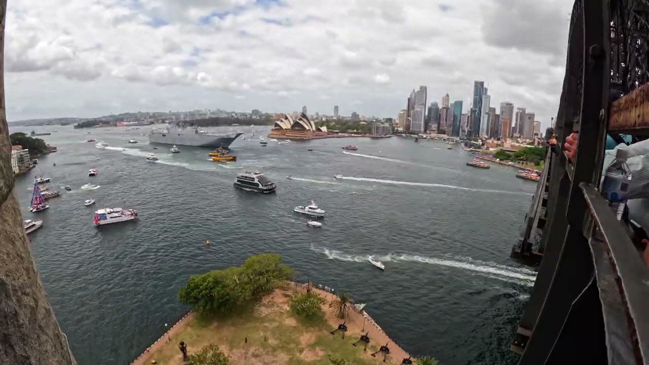 Time-lapse of Sydney Harbour, Australia Day 2026