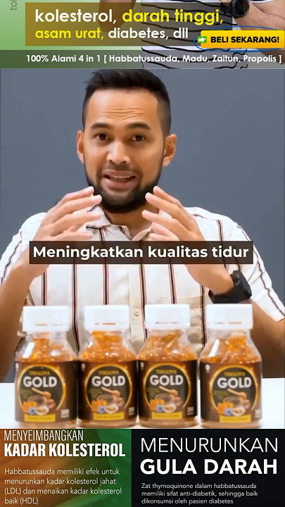 TRIGONA GOLD BPOM - Habbatussauda oil Extra Propolis Plus Zaitun Madu isi 200 kapsul