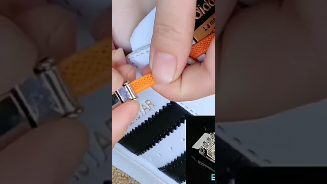 How to tie the press magnetic shoelace?