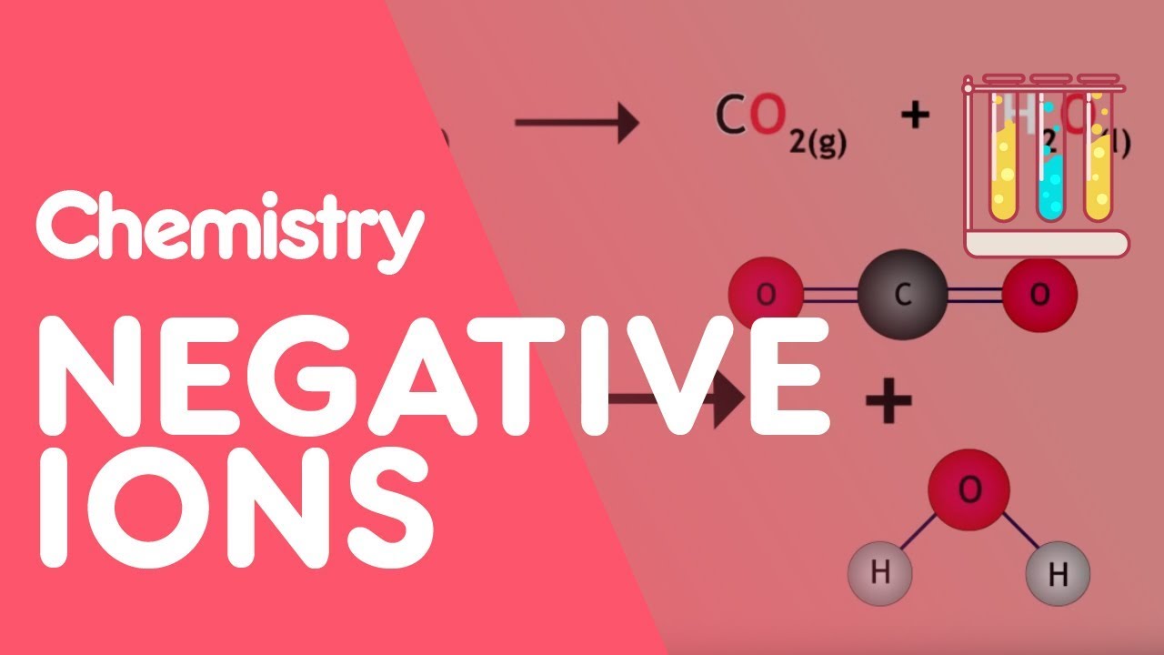 How To Test For Negative Ions, Chemical Tests, Chemistry