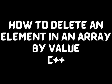 Lecture #47-How to Delete an element in an array by value| How to delete an element in array 2021