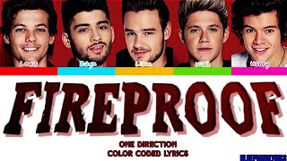 One Direction 'Fireproof' Lyrics (Color Coded Lyrics)