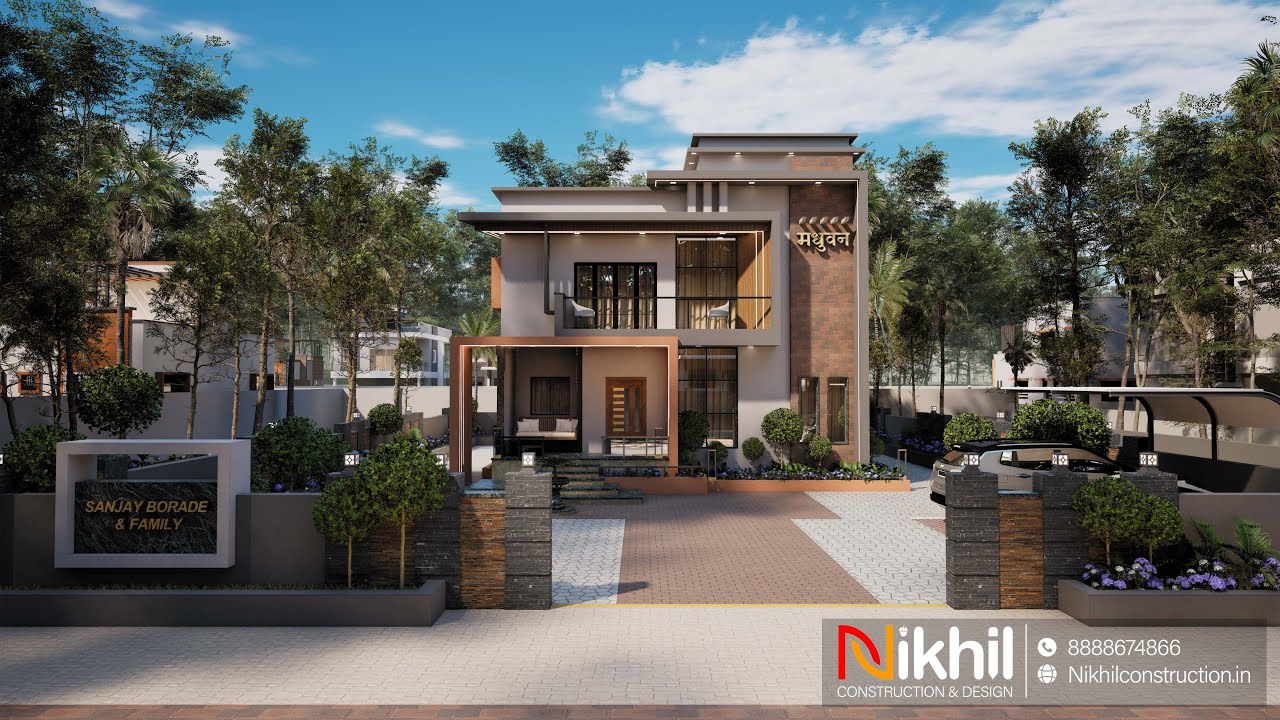 3 BHK 3D Ultra modern House Design | 2600 SQ.FT