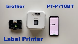 brother P-TOUCH CUBE LABEL PRINTER PT-P710BT Unboxing