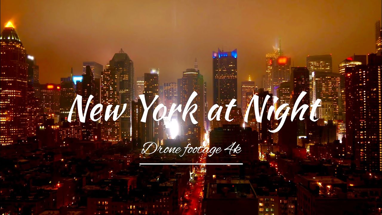 New York City drone 4k night - YouTube