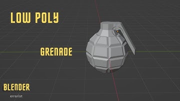 Low Poly Grenade - Fast and Simple - 2 min - Blender